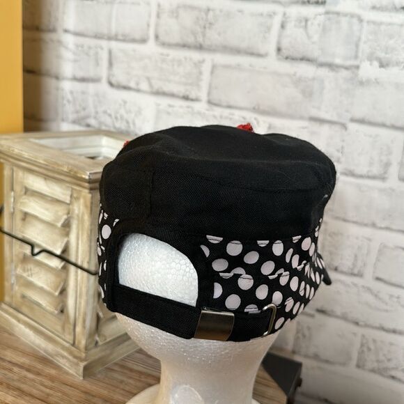 Disney Parks Minnie Mouse Sequins Bow Cadet Hat - Picture 5 of 6